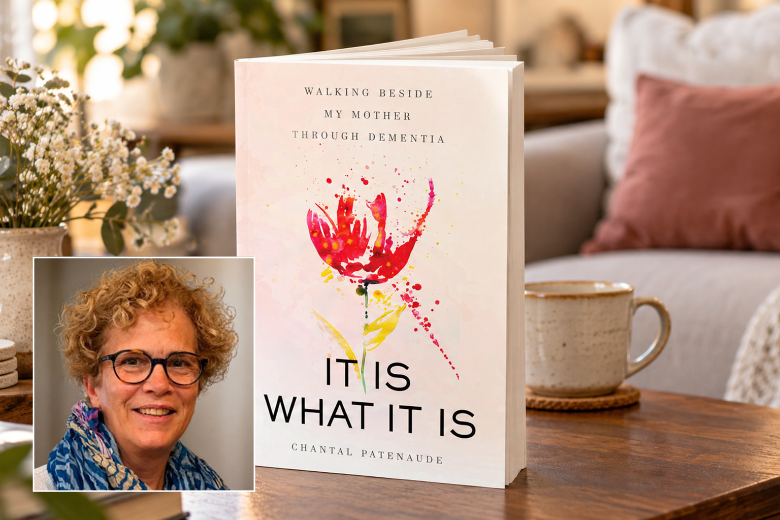 It Is What It Is: Walking Beside My Mother Through Dementia by Chantal Patenaude with author portrait
